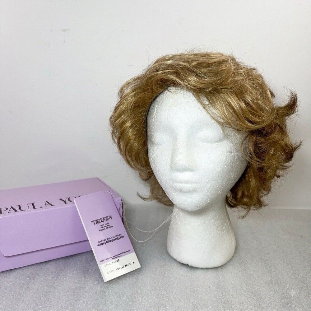 PAULA YOUNG WIG ELLIE-A Beth Style SF613/14 BLONDE SHORT CURLY A4427 AVERAGE